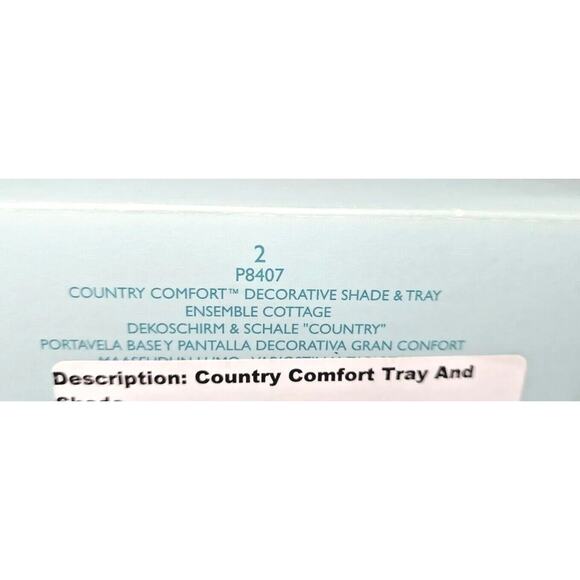 PartyLite Country Comfort Decorative Shade and Tray Retired NIB P29B/P8407 - Picture 6 of 6